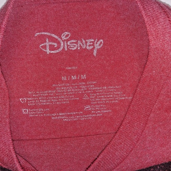 Disney Mickey Mouse Club Mens Size M Red Distressed Look T Shirt Short Sleeve - Picture 3 of 7
